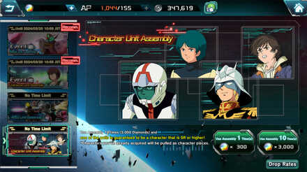 Character Unit Assembly