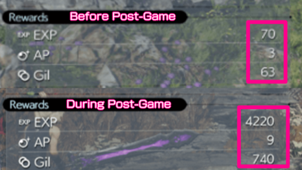 FF7 Rebirth - Post-Game - EXP and AP Gain