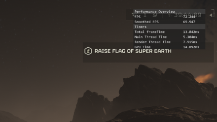 Helldivers 2 - FPS Counter