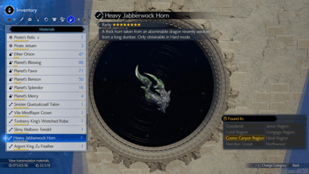 FF7 Rebirth - Heavy Jabberwock Horn