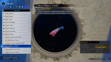 FF7 Rebirth - Slimy Malboro Tendril