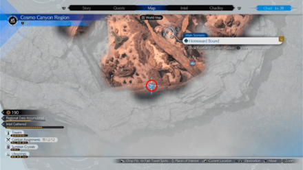 FF7 Rebirth - Chocobo Hidden Treasure Emerald x1 Map Location