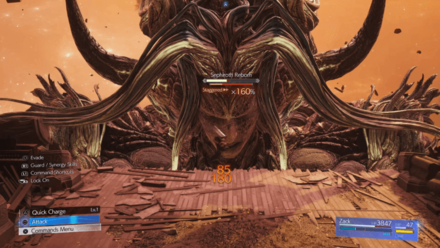 Sephiroth Reborn Fight as Zack