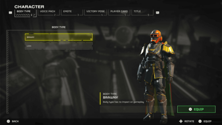 Helldivers 2 - Body Type