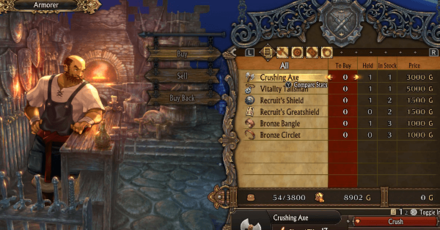 Unicorn Overlord - Buy Equipment and Armor from the Armorer