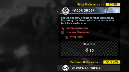 Helldivers 2 - Tien Kwan Major Order