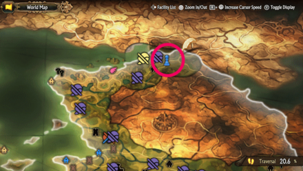 Unicorn Overlord - Divine Shard Cornia 50 Map Location