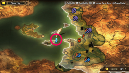 Unicorn Overlord - Divine Shard Cornia 54 Map Location