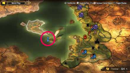 Unicorn Overlord - Divine Shard Cornia 55 Map Location