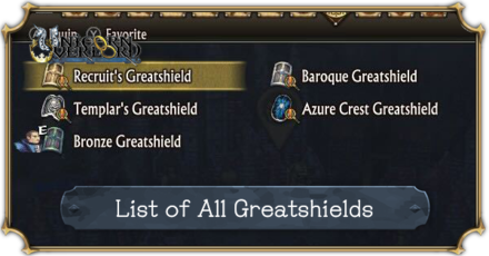 Unicorn Overlord - List of All Greatshields