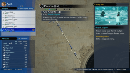 Final Fantasy 7 Rebirth - Plumose Rod