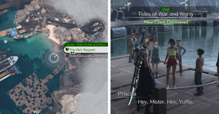 Final Fantasy 7 Rebirth - Tides of War and Worry Location