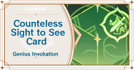 Genshin Impact - Countless Sights to See Card Guide