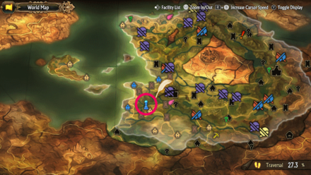 Unicorn Overlord - Cornia Treasure 2 Map Location