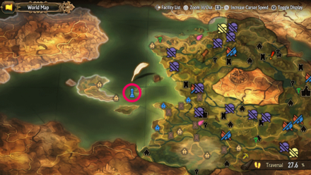 Unicorn Overlord - Cornia Treasure 5 Map Location