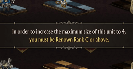 Unicorn Overlord - Meet the Required Renown Rank