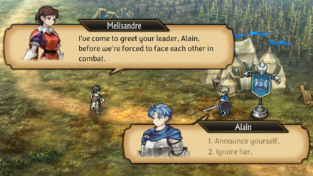 Unicorn Overlord - Announce Yourself or Ignor Melisandre? Choice