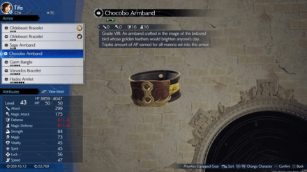 Final Fantasy Rebirth (FF7 Rebirth) - Chocobo Armband Info