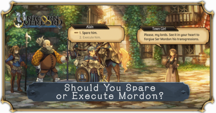 Unicorn Overlord - Spare or Execute Mordon Banner