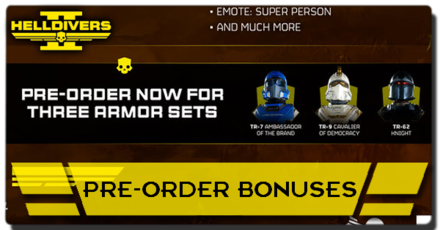 Helldivers 2 - Pre-Order Bonuses