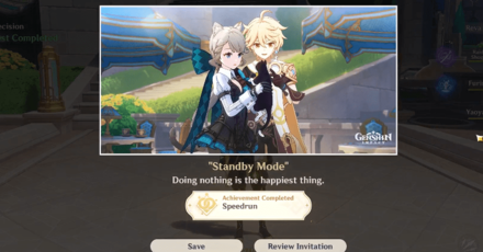 Genshin - Speedrun achievement