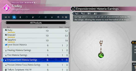 Final Fantasy 7 Rebirth - Empowerment Materia Earrings at Moogle Emporium