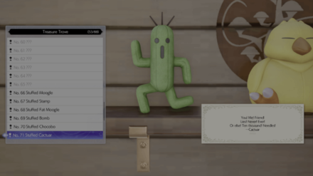 FF7 Rebirth - Stuffed Cactuar