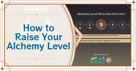 Genshin Impact - How to Raise Your Alchemy Level