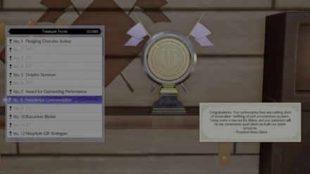 FF7 Rebirth - Presidential Commendation