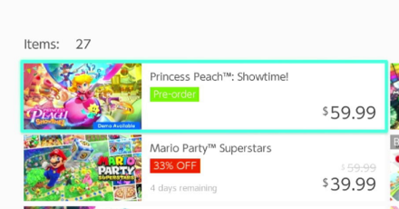 Princess Peach Showtime - How to Download the Demo Step 2