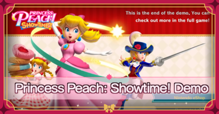 Princess Peach Showtime - Demo Top Banner