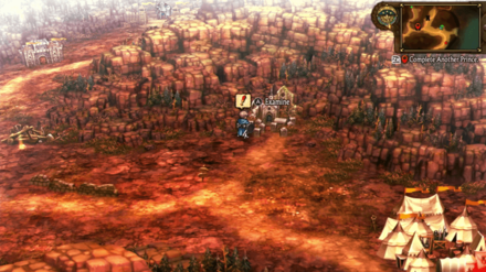 Unicorn Overlord - Baumratte Coliseum Cemetery Overworld Location