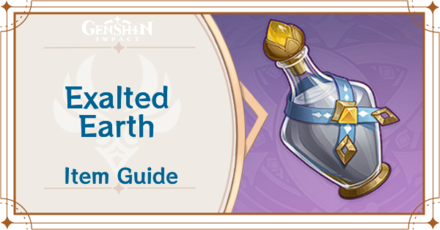 Genshin Impact - How to Get Exalted Earth and Effects