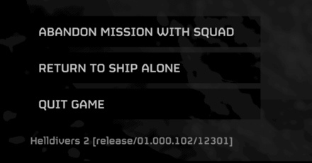 Helldivers 2 - Abandon Mission