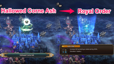 Unicorn Overlord - Use a Hallowed Corne Ash then Use Royal Order