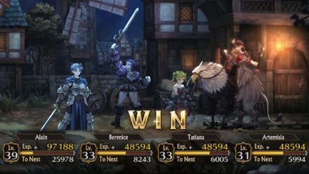 Unicorn Overlord - EXP Results