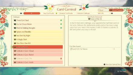 FF7 Rebirth - Complete Curse of the Gi Challenge in Card Carnival