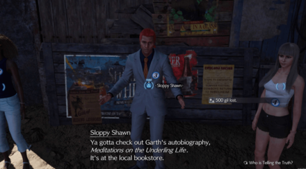 FF7 Rebirth - Swindling Seminar 500 Gil fee