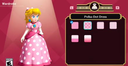 Princess Peach Showtime - Outfits