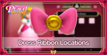 Princess Peach Showtime - Ribbon Locations
