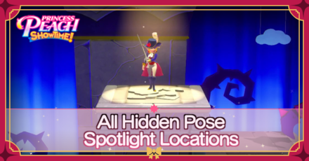 Princess Peach Showtime - Hidden Pose Spotlight Locations Top Banner