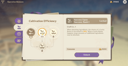 Genshin - Alchemical Ascension - Cultivation Efficiency