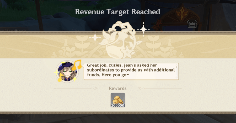 Genshin Impact How to Get More Funds - Reach the Revenue Target