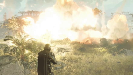 Helldivers 2 - Eagle Airstrike Explosion