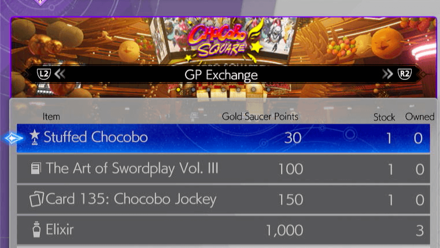 FF7 Rebirth What to Spend GP On and All Gold Saucer Items - Speed Square