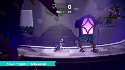Princess Peach Showtime - Swordfighter Rehearsal