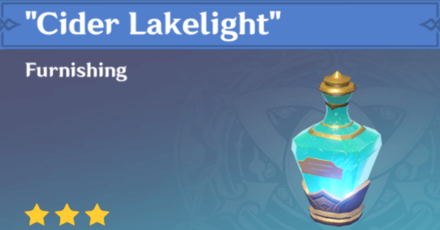 Genshin Impact - How to Get "Cider Lakelight" Furnishing