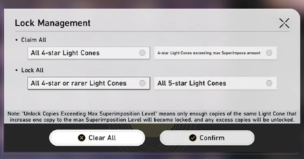 Honkai Star Rail - Lock Management Tool
