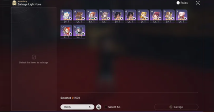 Honkai Star Rail - Salvaging Light Cone Update