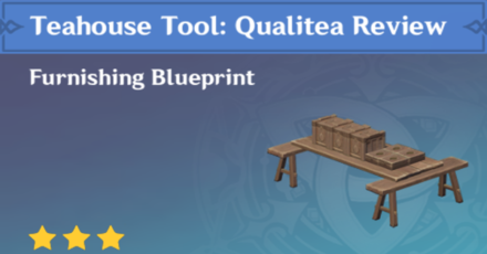 Genshin Impact - How to Get Teahouse Tool: Qualitea Review Furnishing